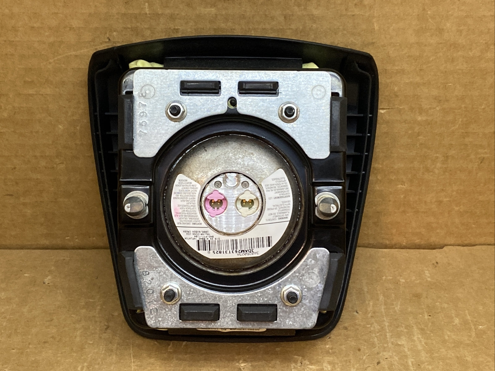 07 09 Chevy Equinox Front Left Driver Side Steering Wheel Air Bag Airbag Black7
