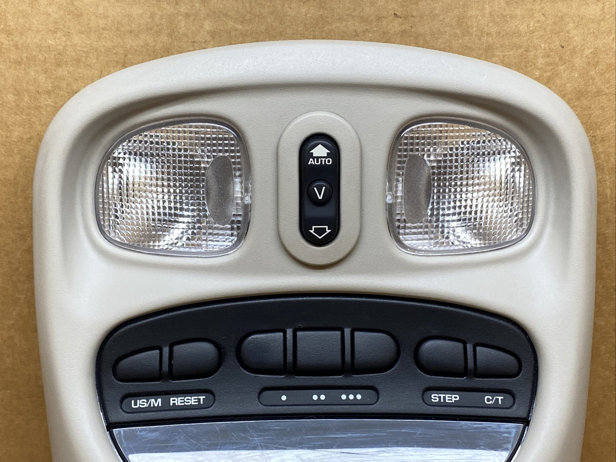 02 04 Jeep Liberty Over Head Overhead Console Lights Digital Display 04760145BF1