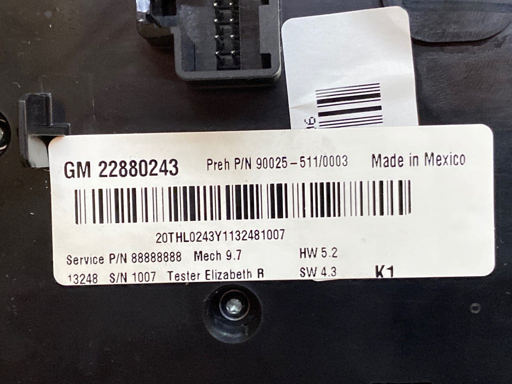2012 2015 Chevy Equinox Terrain Radio Face Climate Control Panel Bezel 228802439