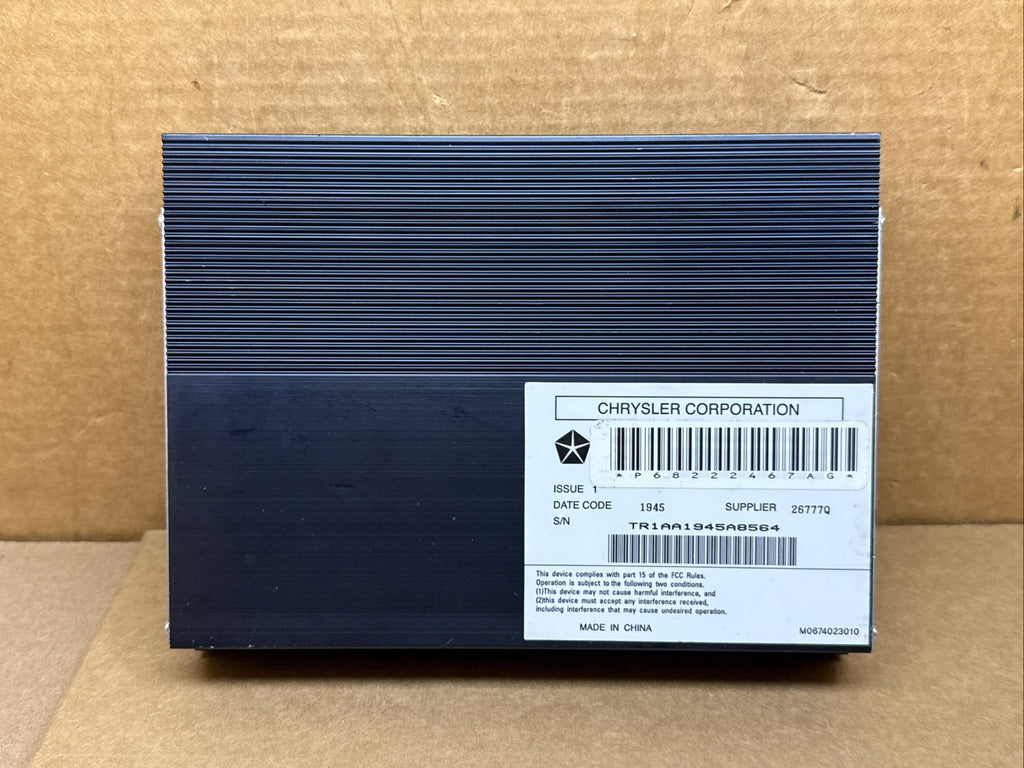 2015 2016 Dodge Charger Chrysler 300 Radio Audio Amplifier Amp OEM 68222467AG0