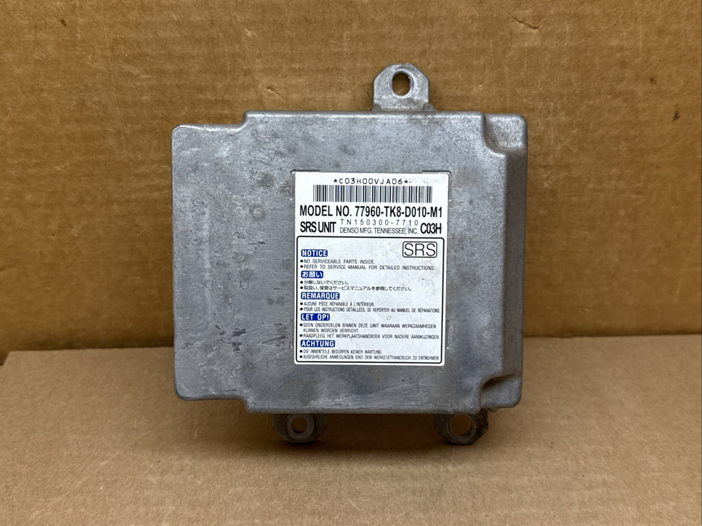 2012 Honda Odyssey SRS Air Bag Airbag Control Module OEM 77960 TK8 D010 M10