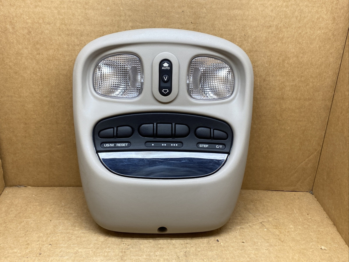 02 04 Jeep Liberty Over Head Overhead Console Lights Digital Display 04760145BF0