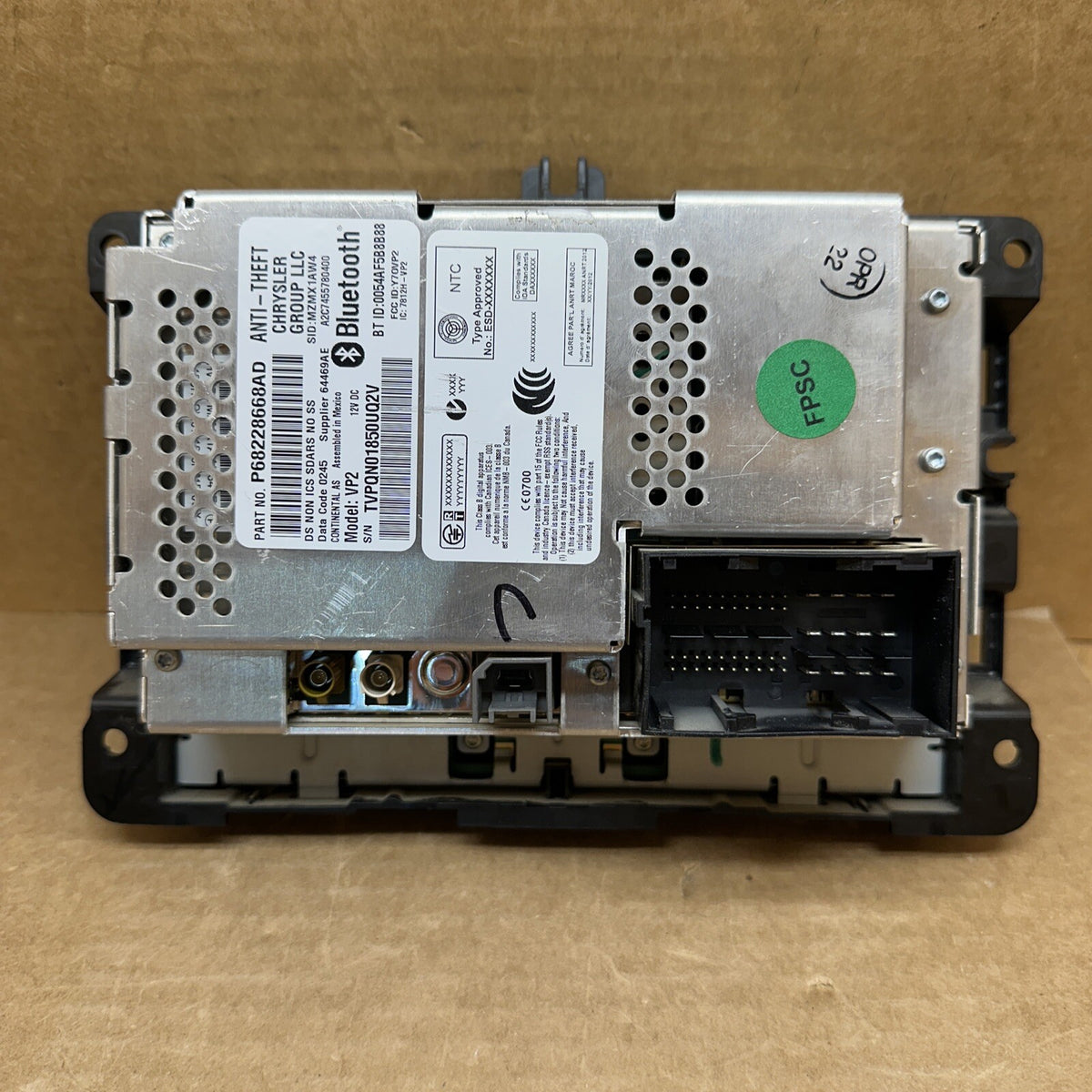 2013 2016 RAM 1500 DODGE Uconnect Multi Media Radio Bluetooth OEM P68228668AD4