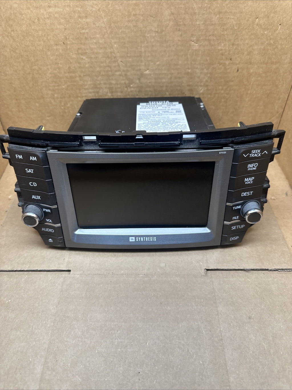 2011 2012 TOYOTA AVALON GPS DVD NAV NAVIGATION JBL RADIO 86120 07150 AM FM OEM0