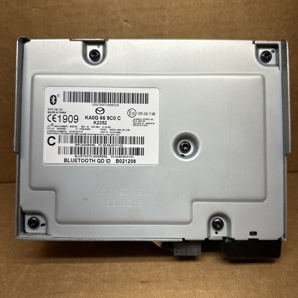 2014 2018 Mazda Connectivity Radio Bluetooth Navigation Receiver  KA0G 66 9C0 C0