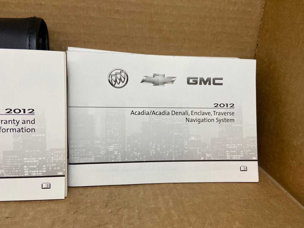 2012 12 GMC Acadia Denali Owner's Owners Owner Manual Book Guide Set Case OEM5
