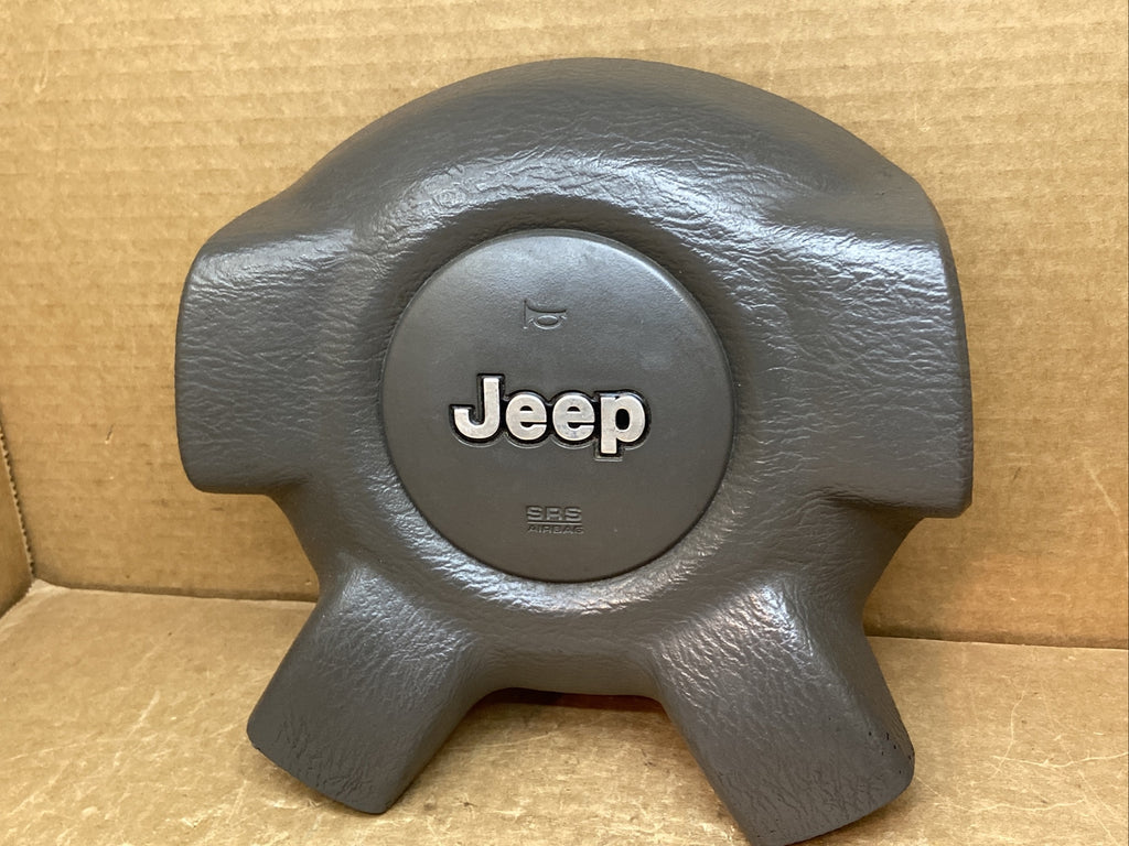 02 07 Jeep Liberty Front Left Driver Side Steering Wheel Air Bag Airbag Gray J14