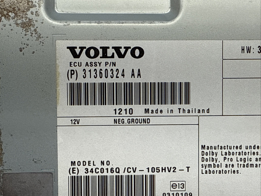 2011 2018 Volvo S60 Audio Radio Stereo Amp Amplifier 313603241