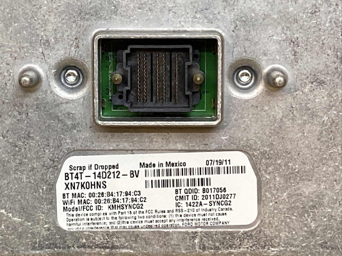 12 15 Ford Sync 2 APIM Radio Module BT4T 14F239 CU BT4T 14D212 BV3