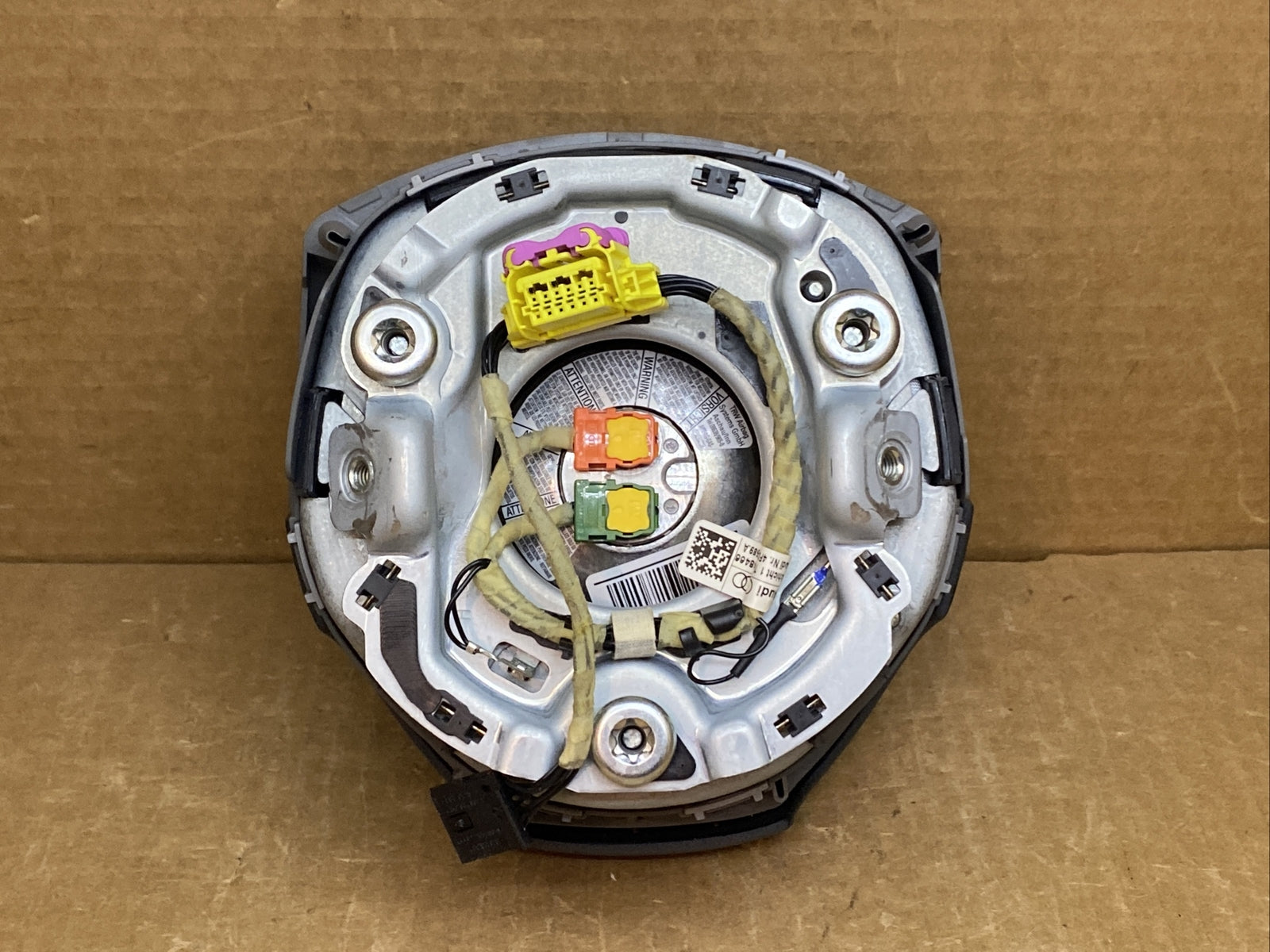 Audi A6 S6 Front Left Driver Side Steering Wheel Airbag Air Bag Platinum Gray NQ4