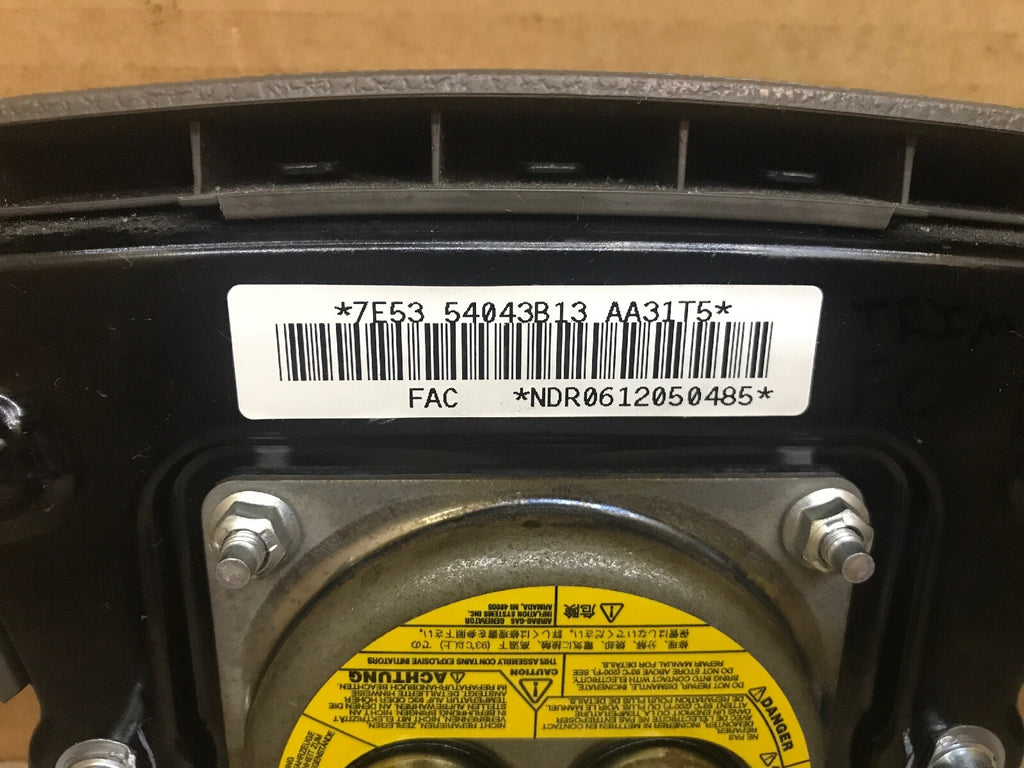FORD FUSION FRONT LEFT DRIVER SIDE STEERING WHEEL AIRBAG AIR BAG CAMEL TAN BROWN8