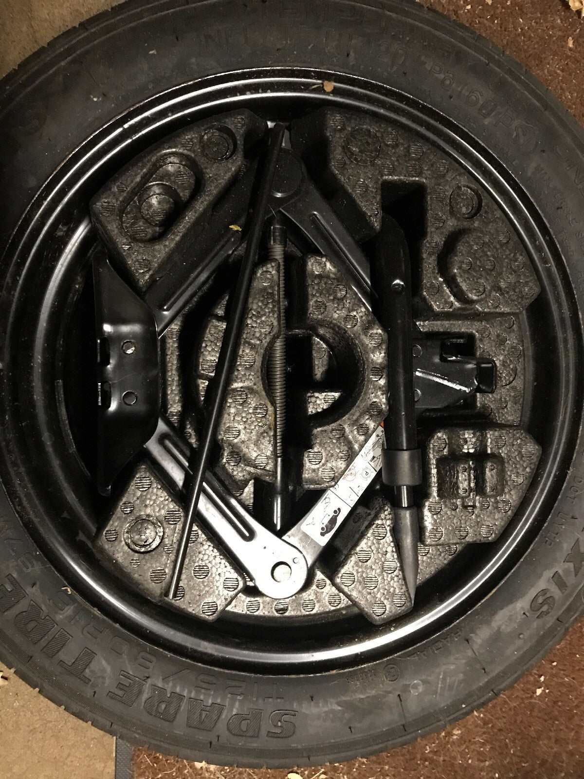 12 18 Ford Focus Fusion 16" Wheel Steel Rim Spare Tire T125/80R16 Scissor Jack2