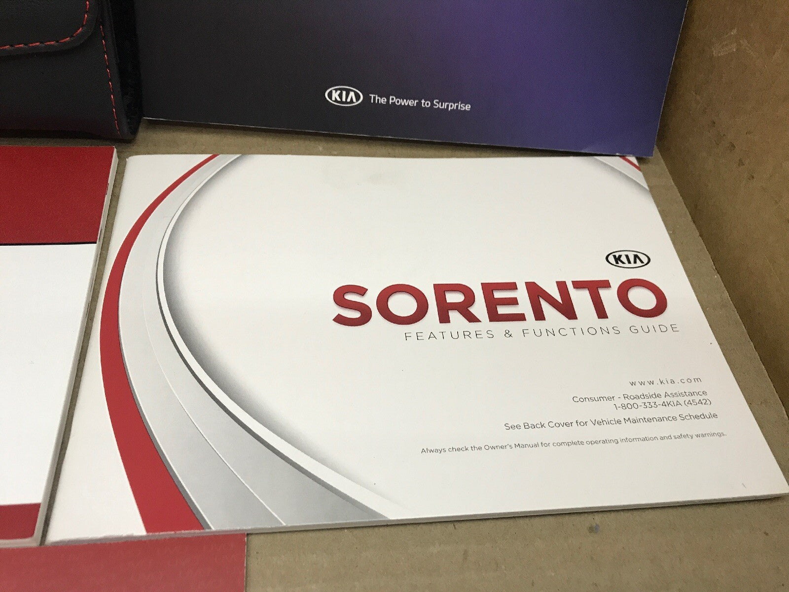 2014 14 KIA SORENTO OWNER'S OWNERS OWNER MANUAL BOOK GUIDE SET CASE WALLET OEM5
