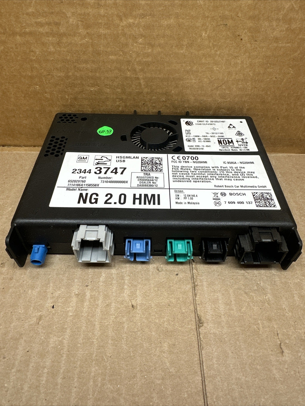 2015 2016 GM HMI Human Machine Interface Control Module 234437472