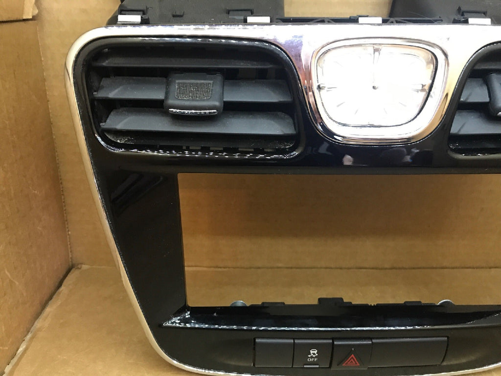 11 12 13 14 CHRYSLER 200 DASH RADIO TRIM BEZEL W/ CLOCK HAZARD SWITCH OEM3
