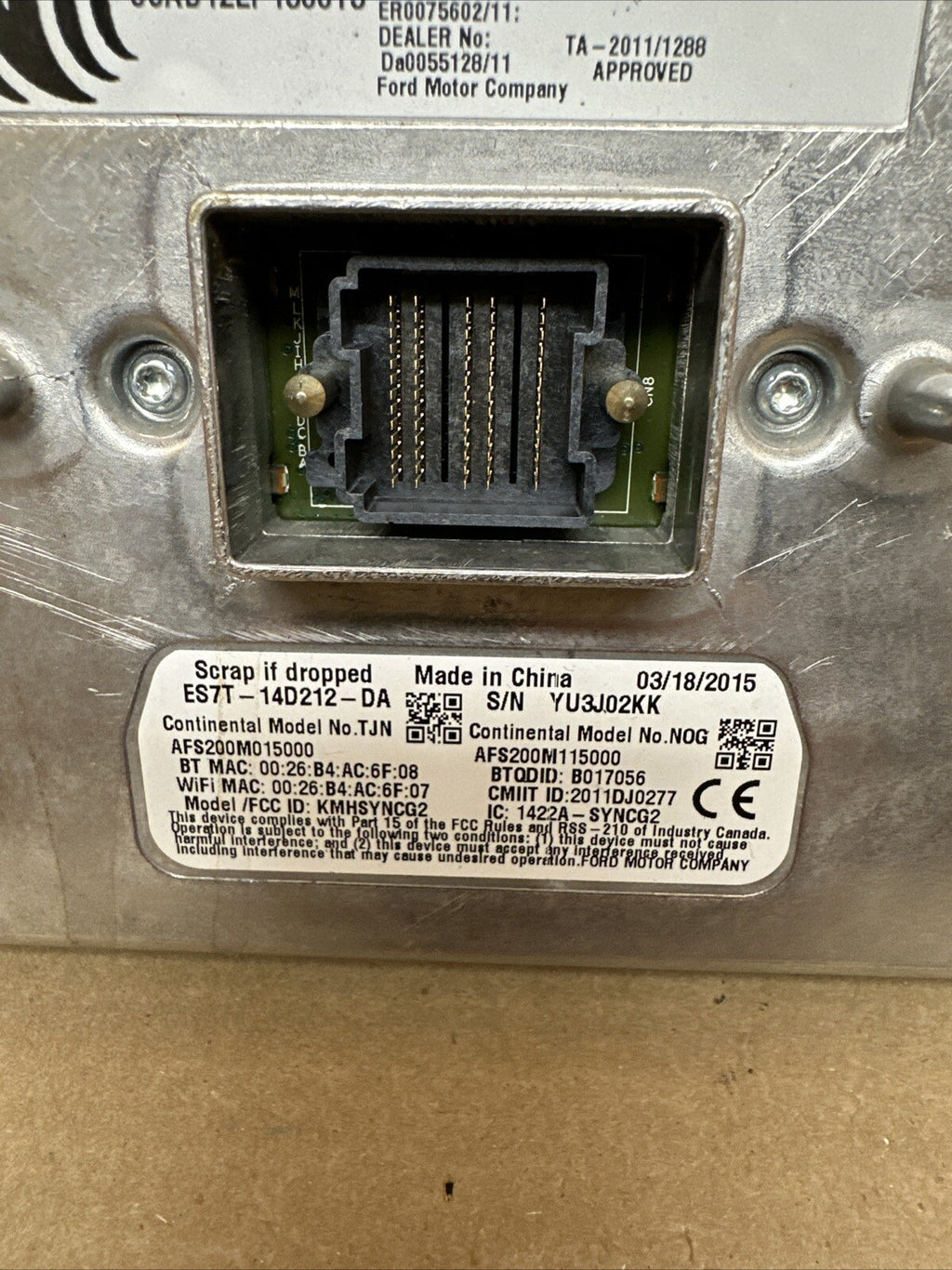Lincoln Ford Sync APIM Module ES7T 14D212 DA FL1T 14F239 CE5
