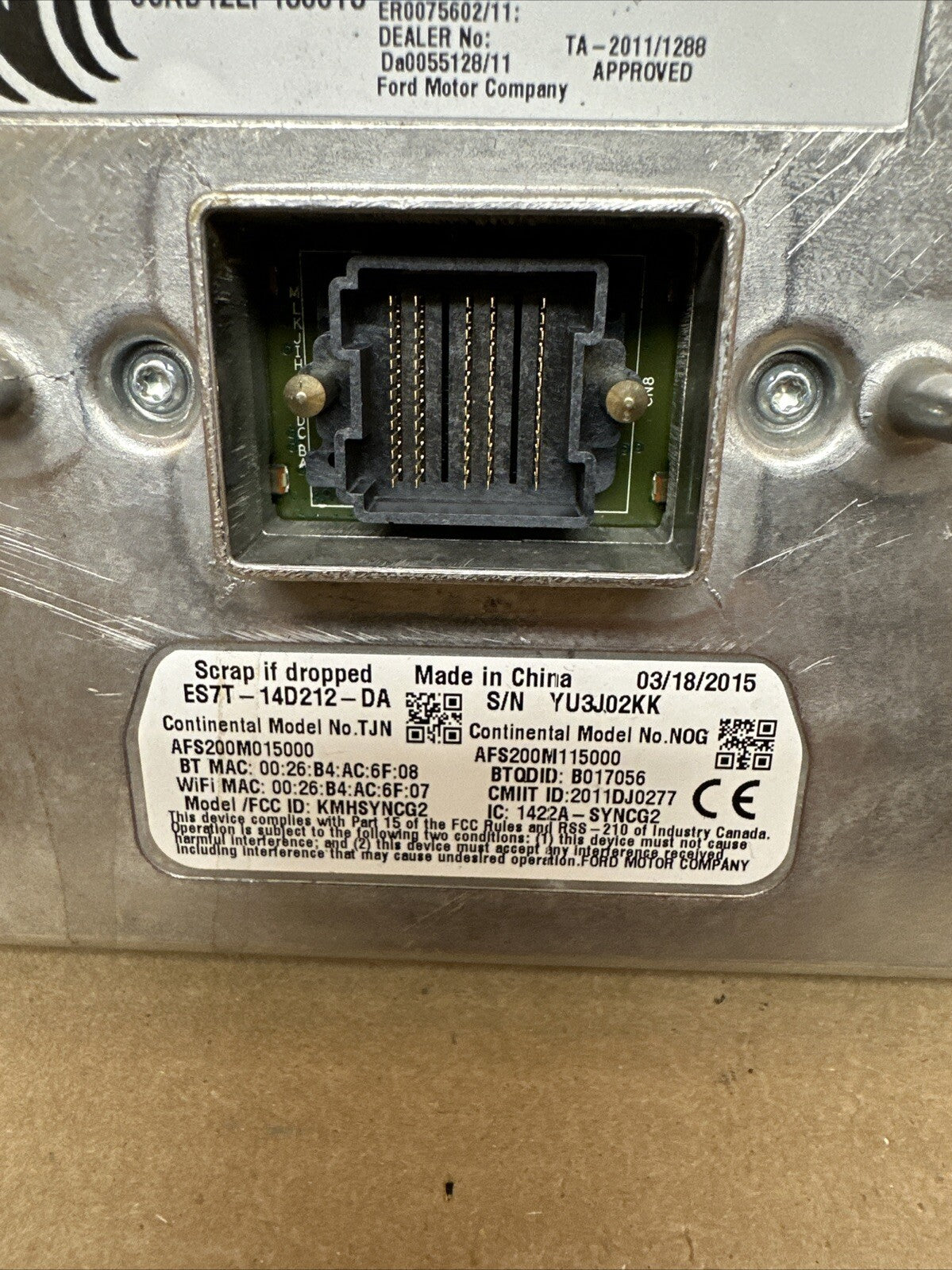 Lincoln Ford Sync APIM Module ES7T 14D212 DA FL1T 14F239 CE5