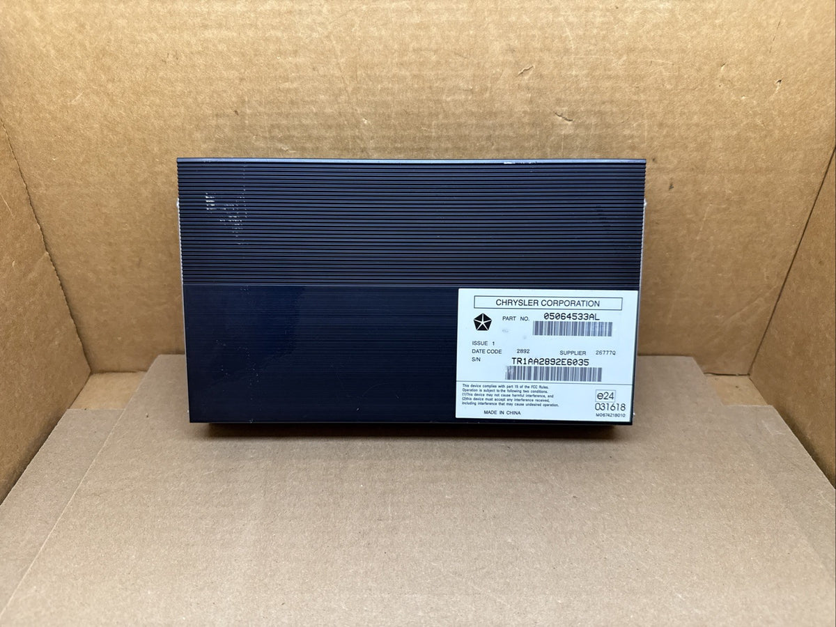 2011 2013 Grand Cherokee Durango Radio Audio Stereo Amp Amplifier 05064533AL0