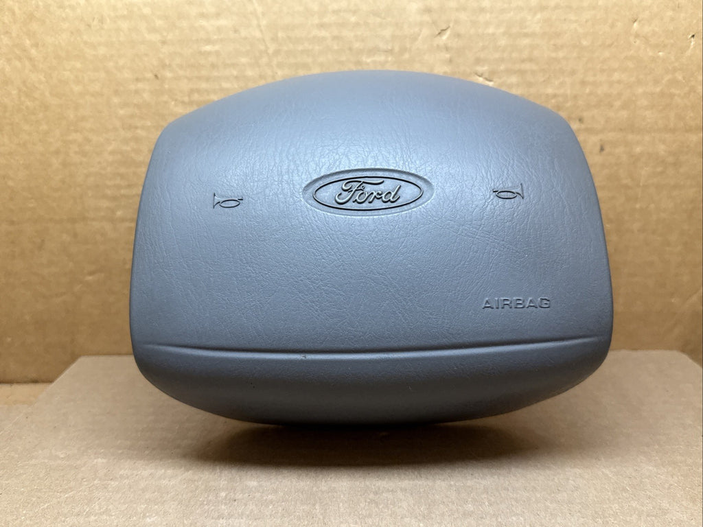 97 02 F150 Expedition Front Left Driver Side Steering Wheel Air Bag Airbag Gray2