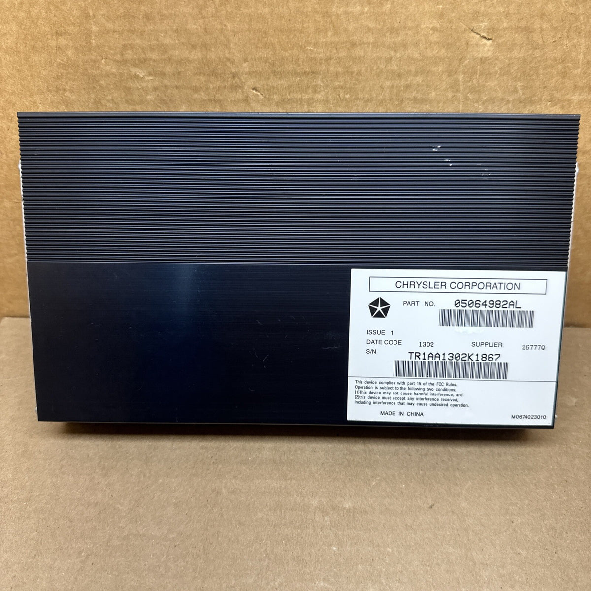 2011 2014 Dodge Charger Chrysler 300 Journey Audio Amplifier OEM 05064982AL0