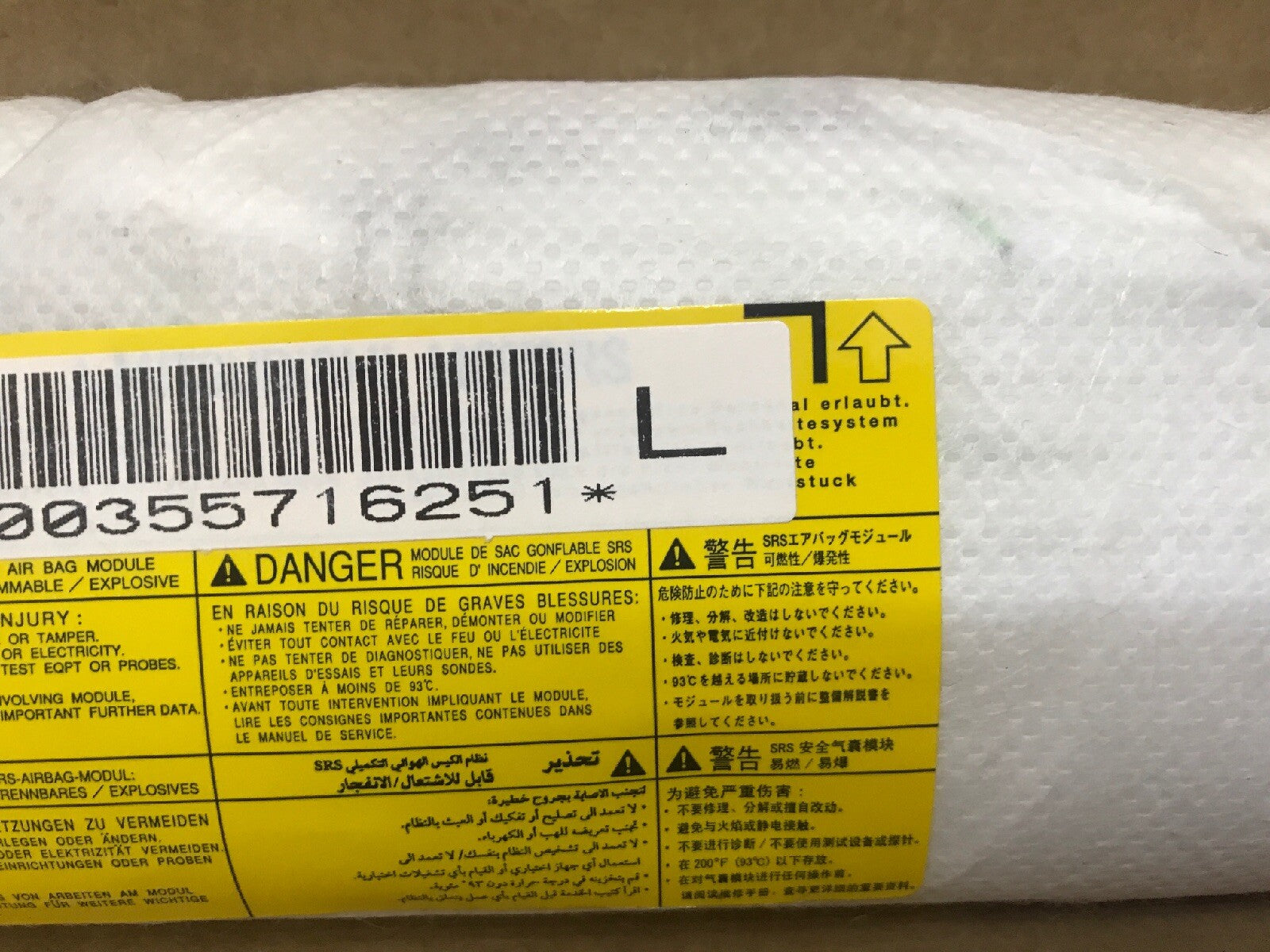 2014 2016 MITSUBISHI OUTLANDER FRONT LEFT SIDE DRIVER SEAT AIRBAG AIR BAG1