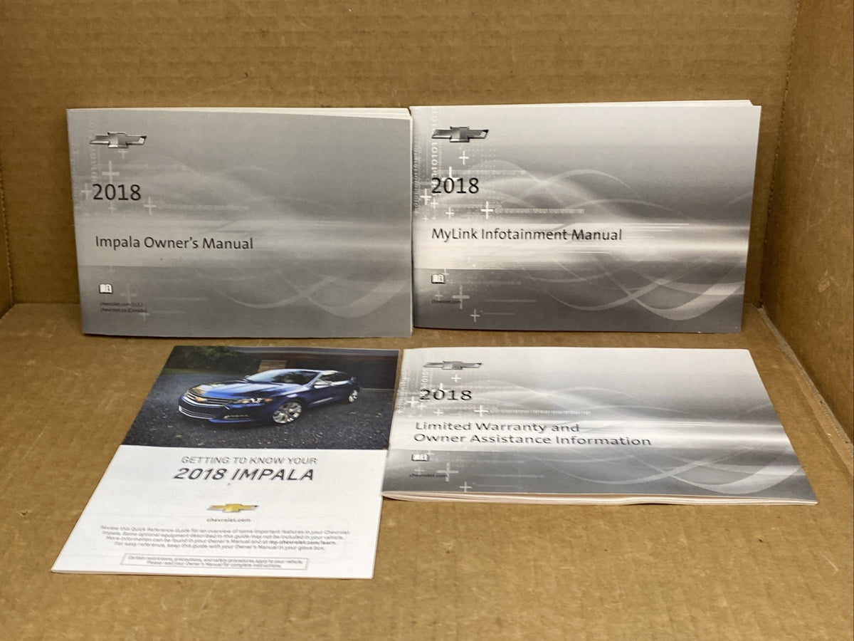 2018 18 Chevy Impala Owner's Owners Owner Manual Book Guide Set Case OEM0