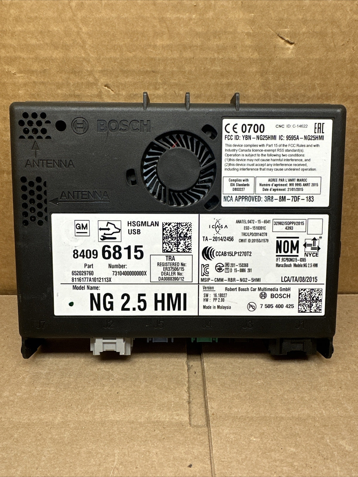 2016 2018 GM OEM 2.5 HMI HUMAN MACHINE INTERFACE CONTROL MODULE 840968150