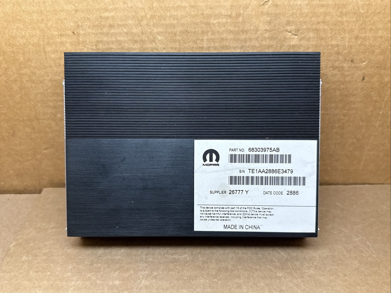 2017 2023 Charger Challenger Chrysler 300 Audio Amplifier Amp OEM 68303975AB0