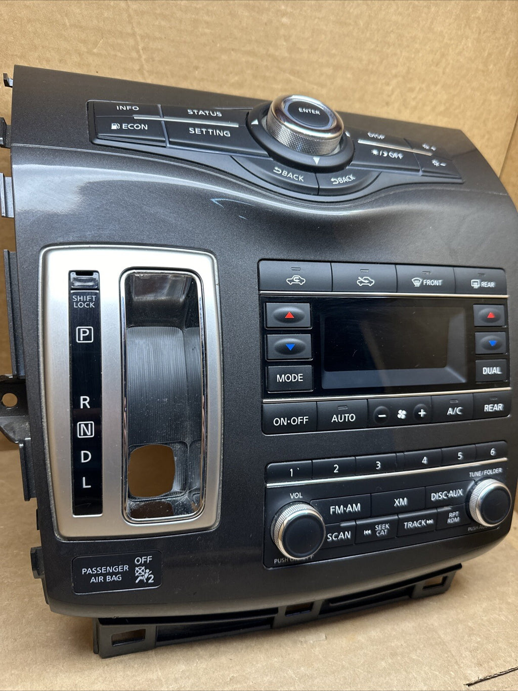 2011 2017 NISSAN QUEST RADIO STEREO AC HEATER CLIMATE CONTROL SHIFTER BEZEL OEM3