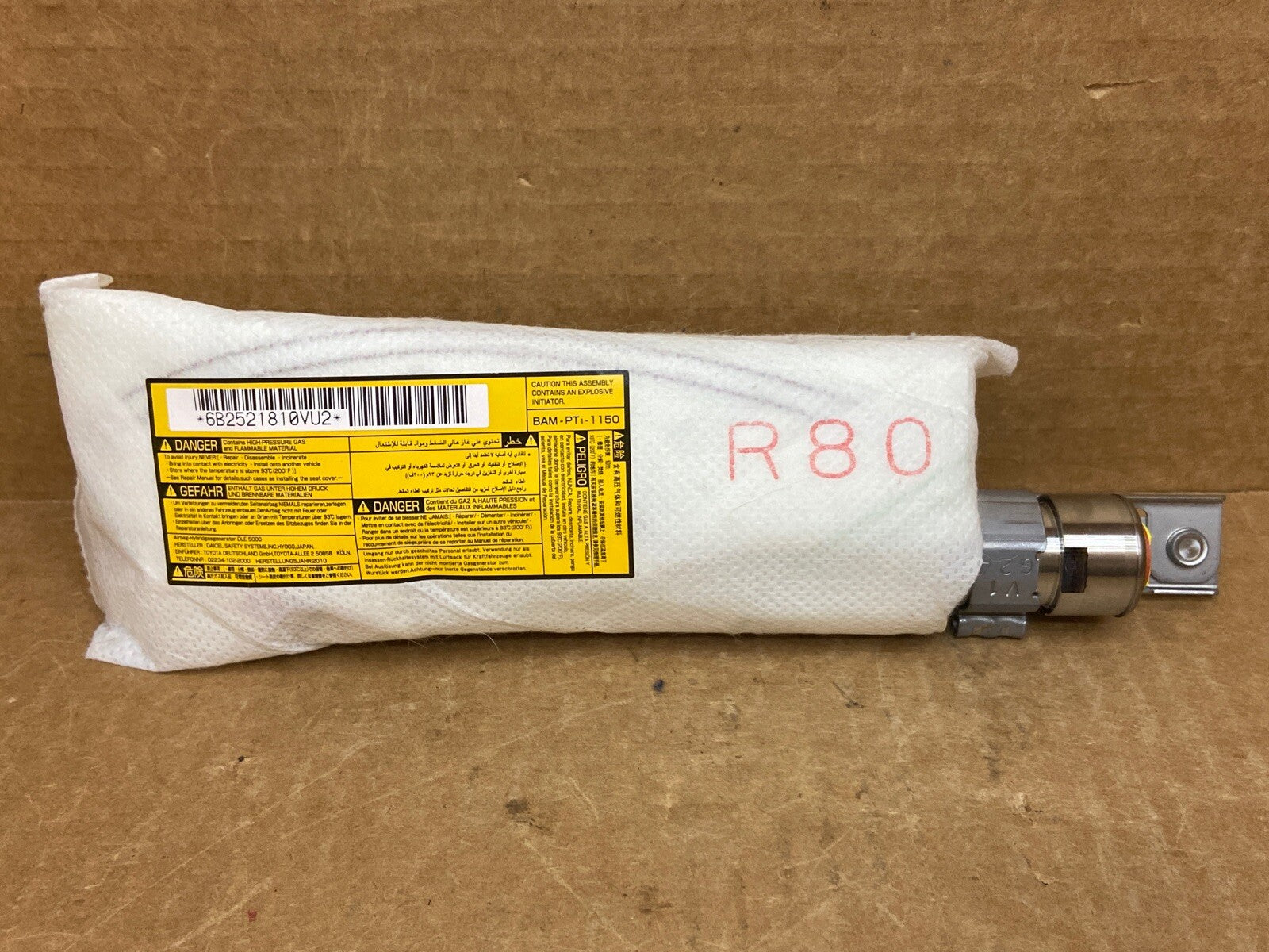 2010 2015 TOYOTA PRIUS FRONT RIGHT SIDE PASSENGER SEAT AIRBAG AIR BAG0