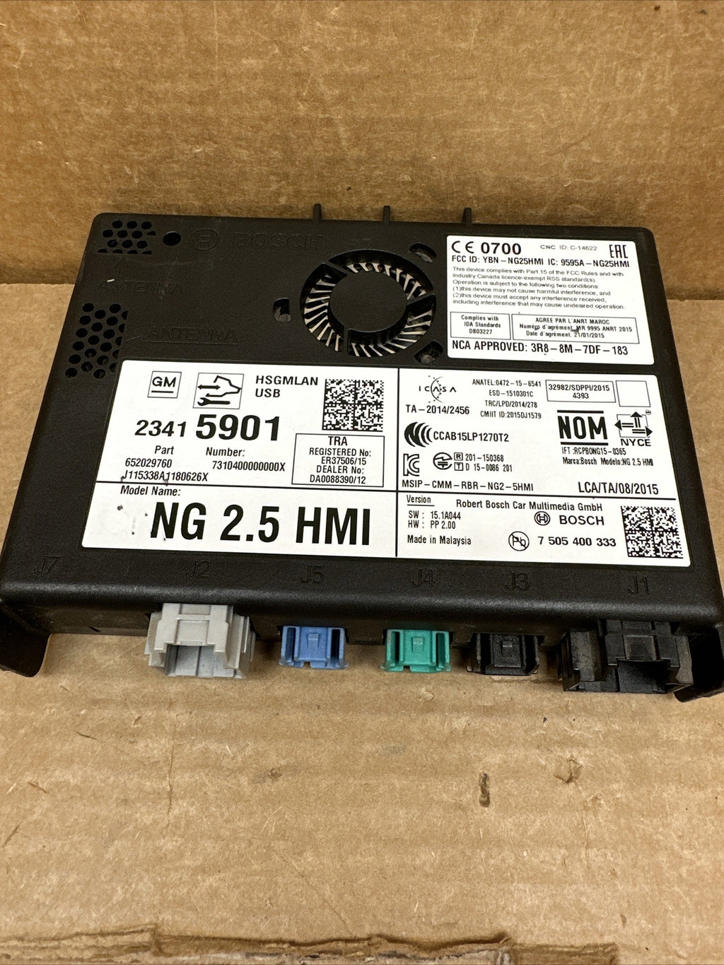 2016 2018 GM OEM 2.5 HMI HUMAN MACHINE INTERFACE CONTROL MODULE 234159016