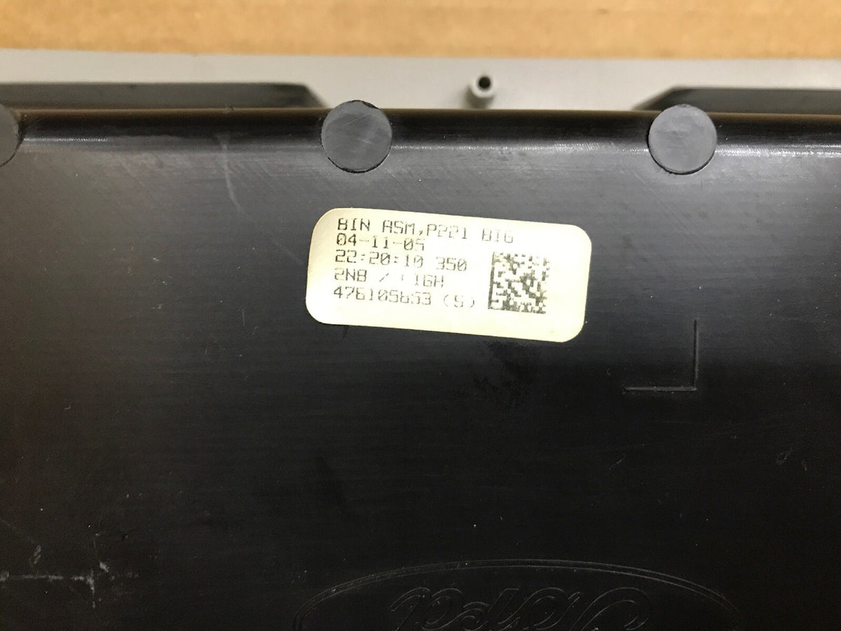 04 08 Ford F150 F 150 OVERHEAD OVER HEAD CONSOLE CUBBY TRACK STORAGE GRAY GREY6