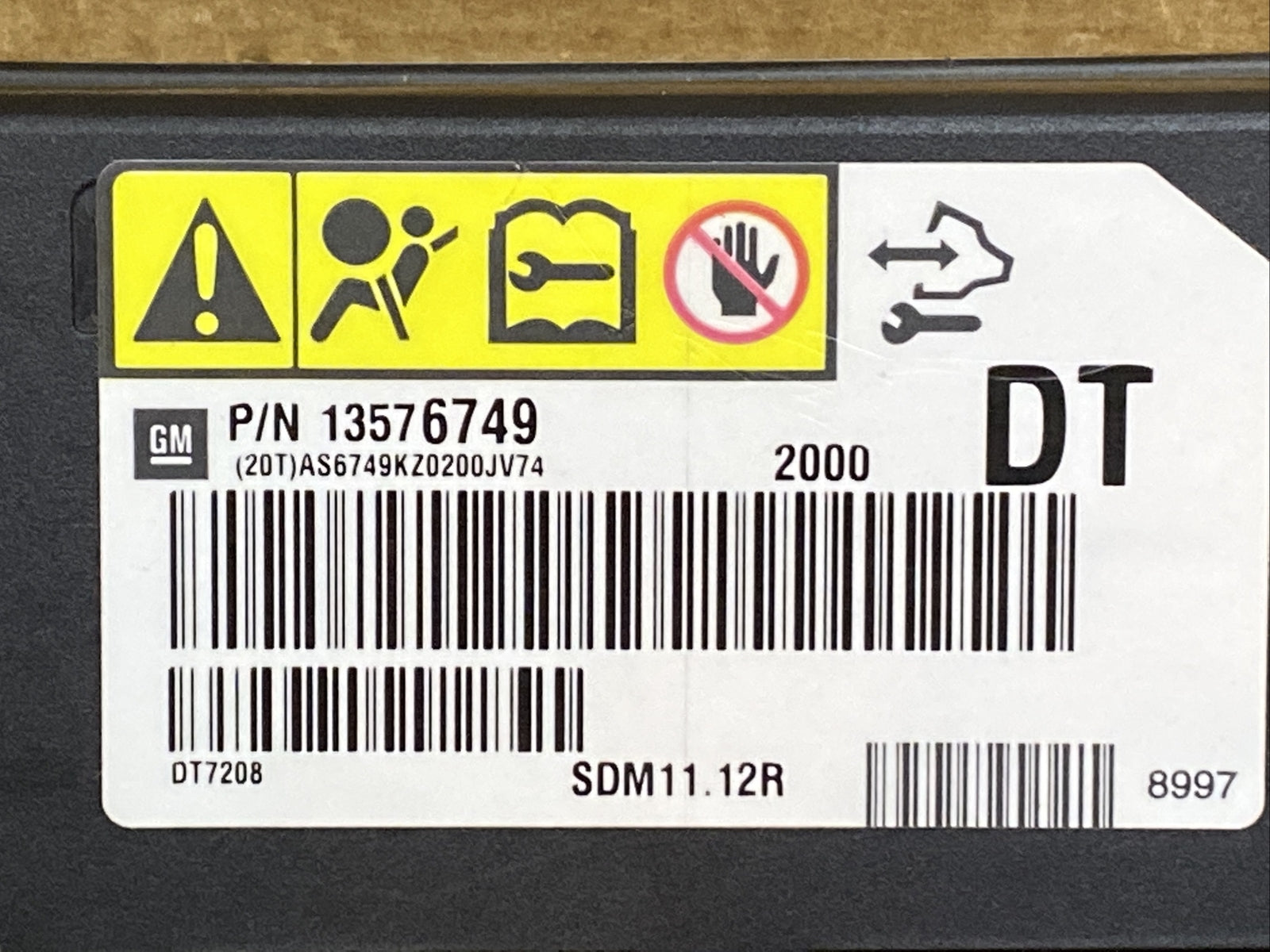 Tahoe Silverado Sierra Yukon Escalade Air Bag Airbag Control Module 135767491