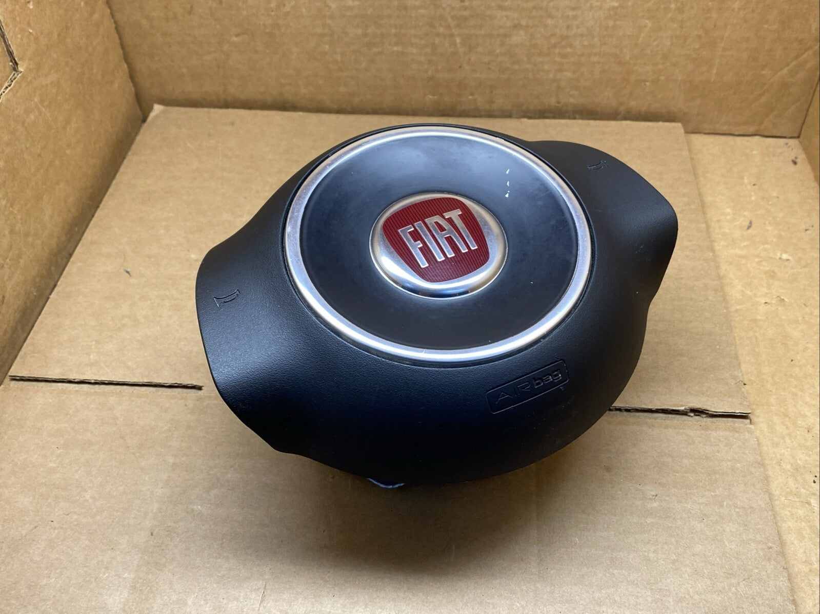2012 2019 Fiat 500 Front Left Driver Side Steering Wheel Air Bag Airbag Black6