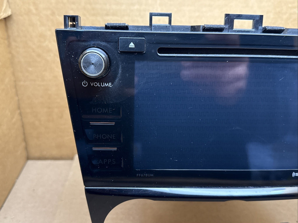 2017 Subaru Forester Radio Receiver Screen Display FF678UM 86201SG6711