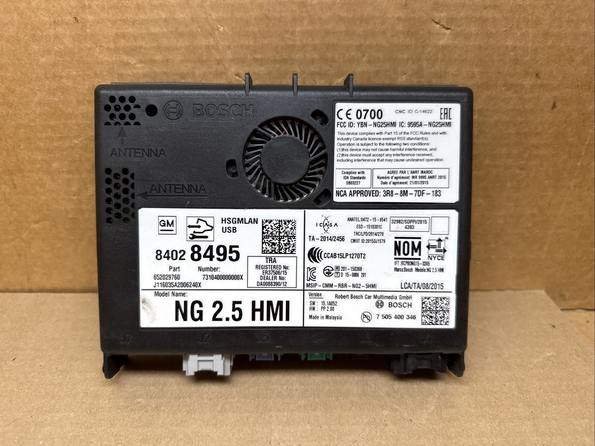 GM HMI Human Machine Interface Control Module 840284955