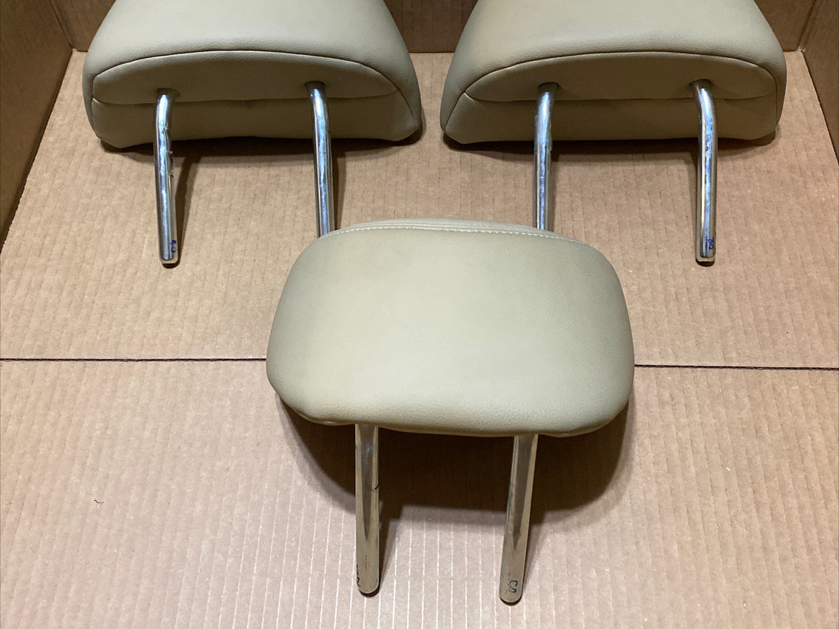 2008 2012 Honda Accord Sedan Back Rear Head Rest Headrest Leather Set Tan5
