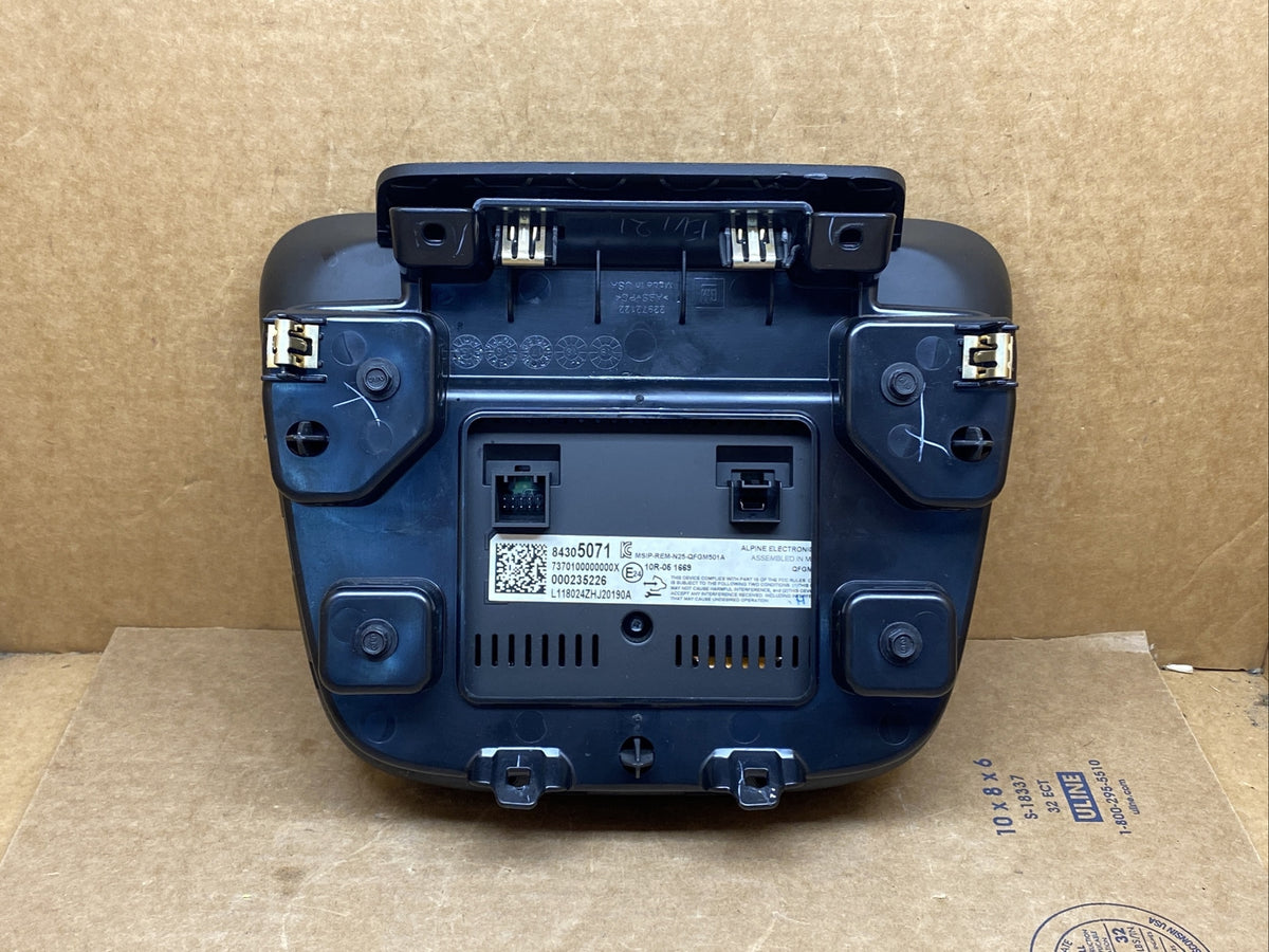 2018 Malibu Center Dash Radio Display Screen 843050718