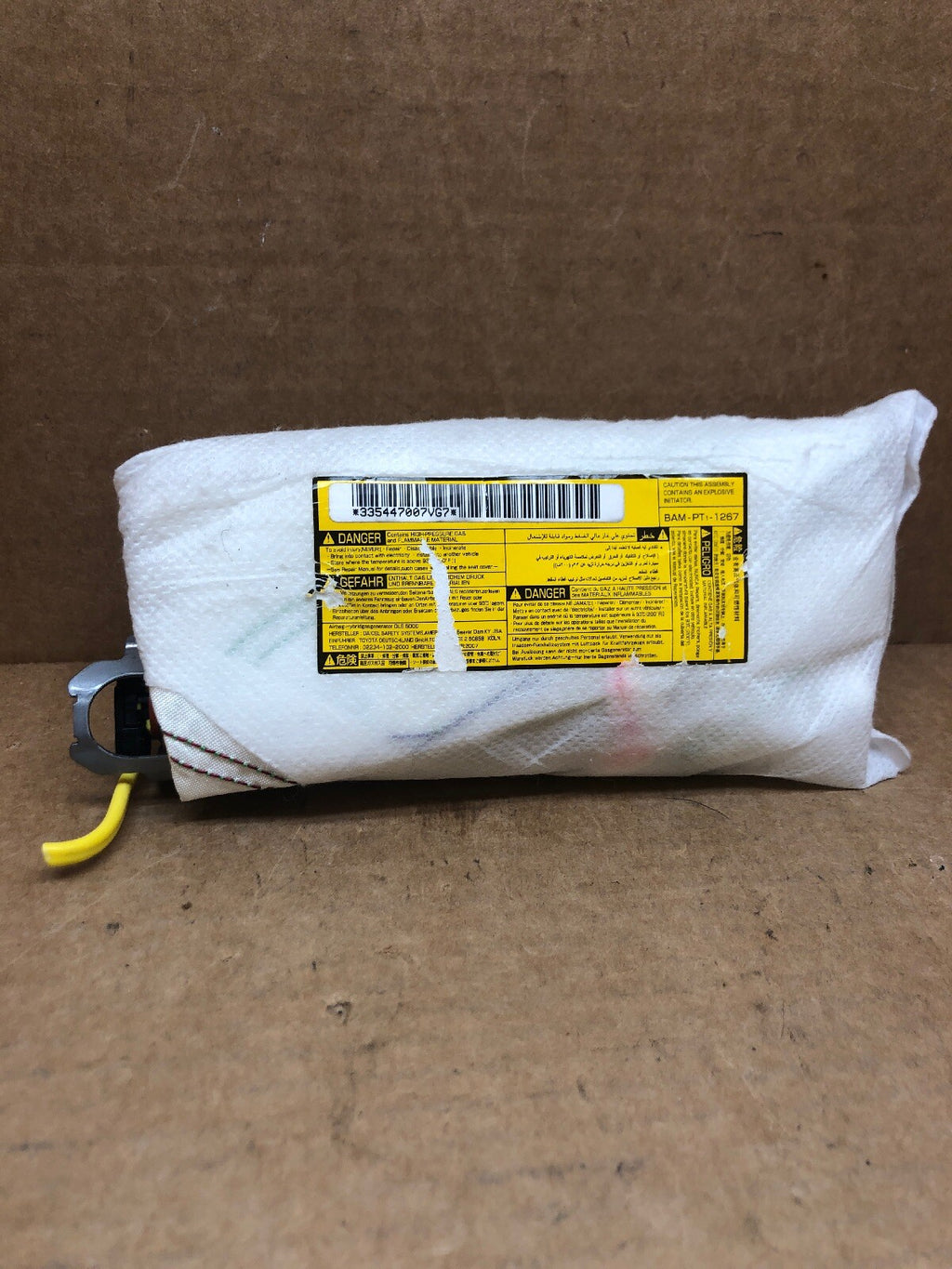 2007-2011 TOYOTA CAMRY FRONT LEFT SIDE DRIVER SEAT AIRBAG AIR BAG0