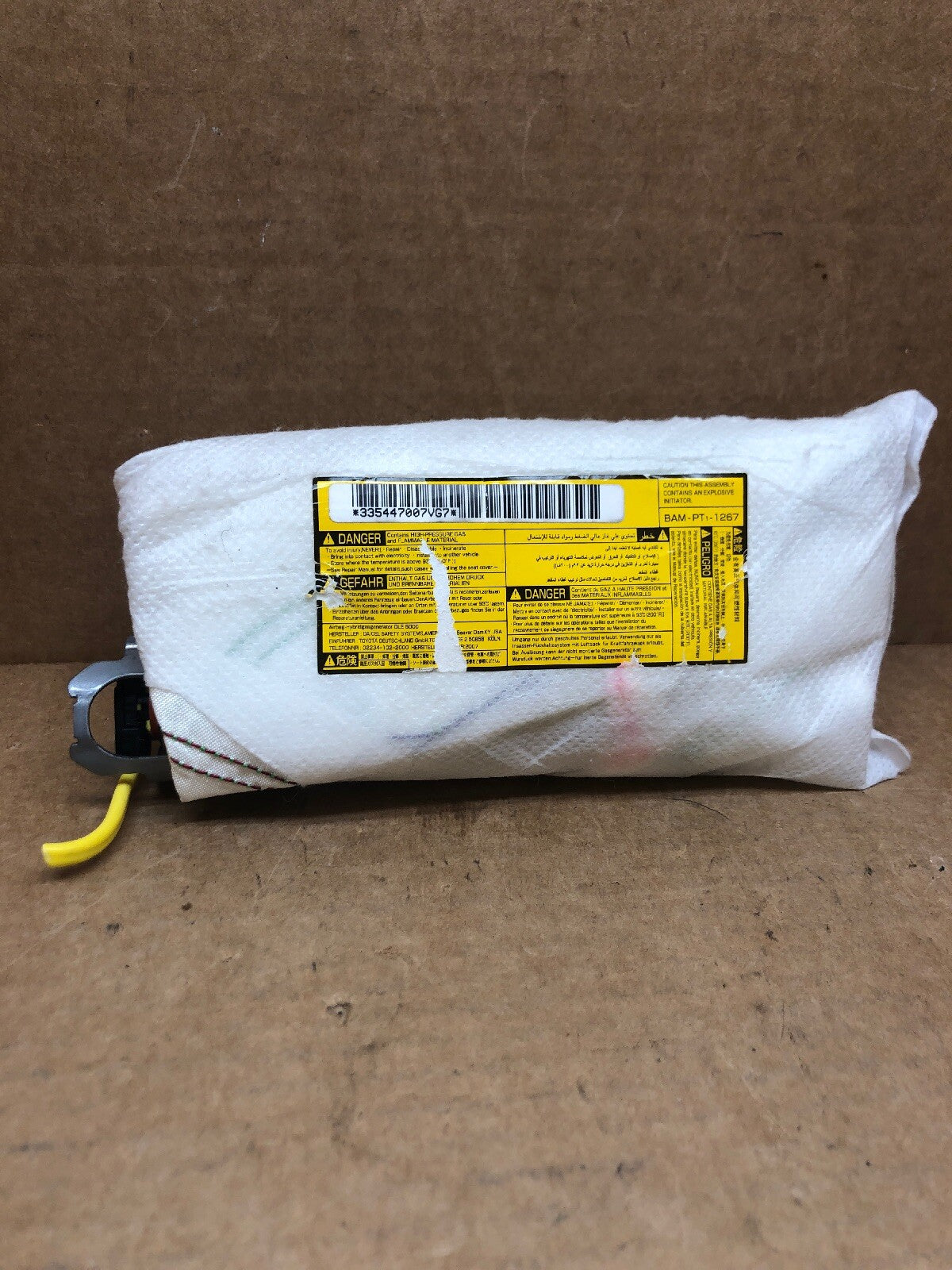 2007-2011 TOYOTA CAMRY FRONT LEFT SIDE DRIVER SEAT AIRBAG AIR BAG0