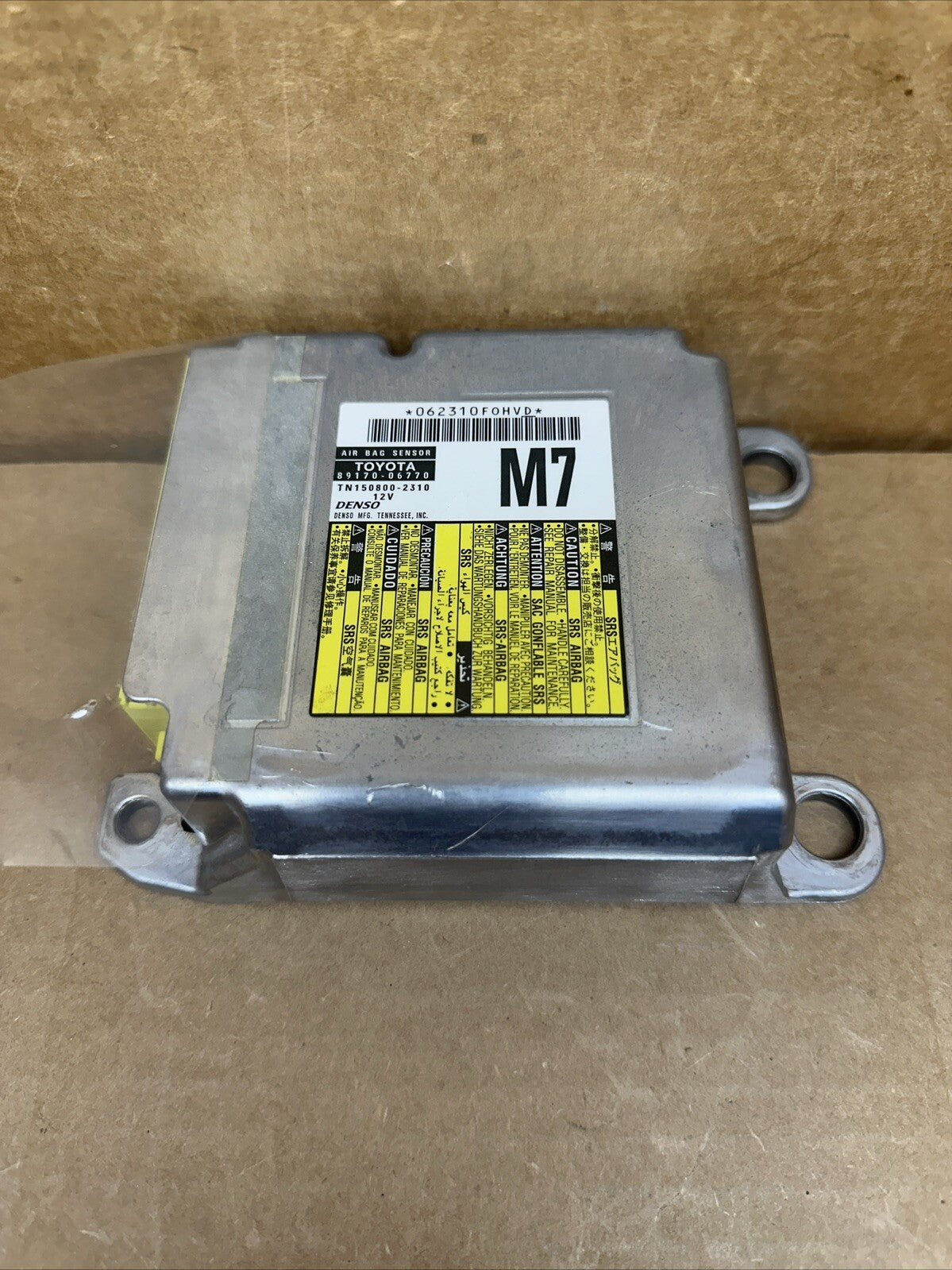 2013 2015 Toyota Camry Air Bag Airbag Control Module Computer 89170 067706