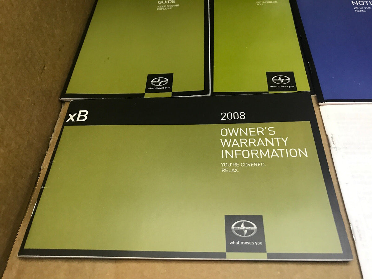2008 08 SCION xB OWNER'S OWNERS OWNER MANUAL BOOK GUIDE SET CASE OEM4