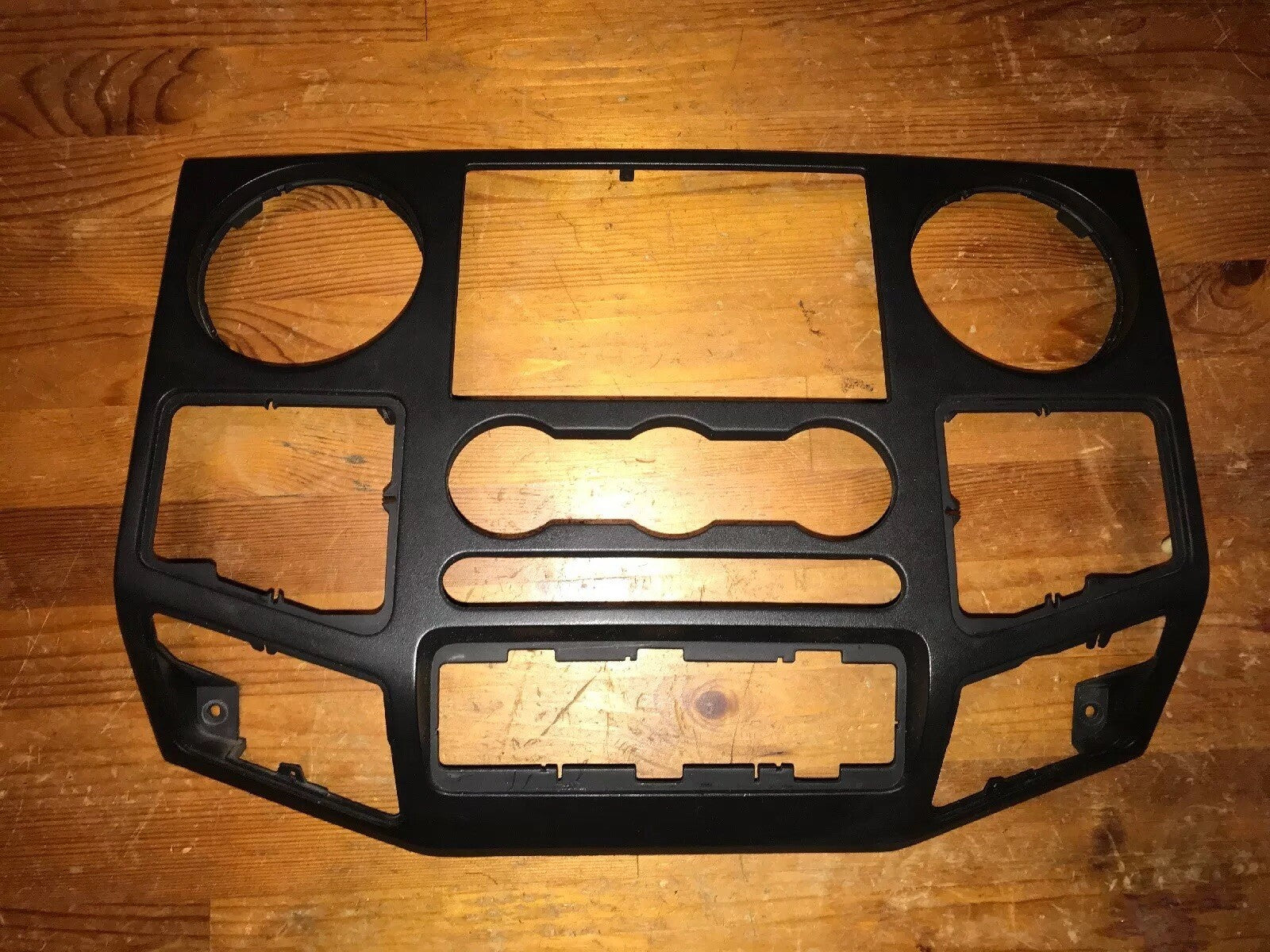 08 10 FORD F250 F350 SD SUPER DUTY CHARCOAL BLACK RADIO CLIMATE CONTROL BEZEL2