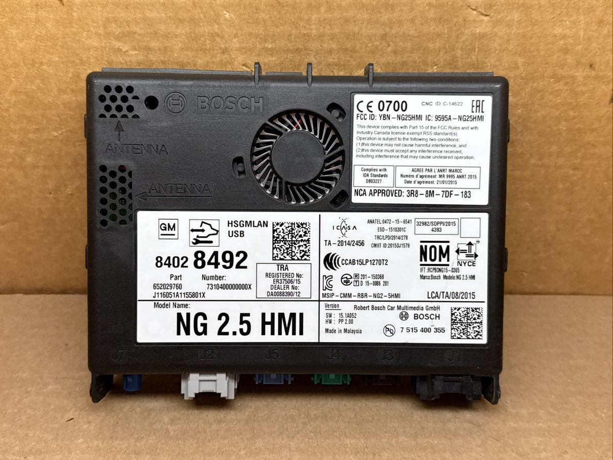 GM HMI Human Machine Interface Control Module 840284920