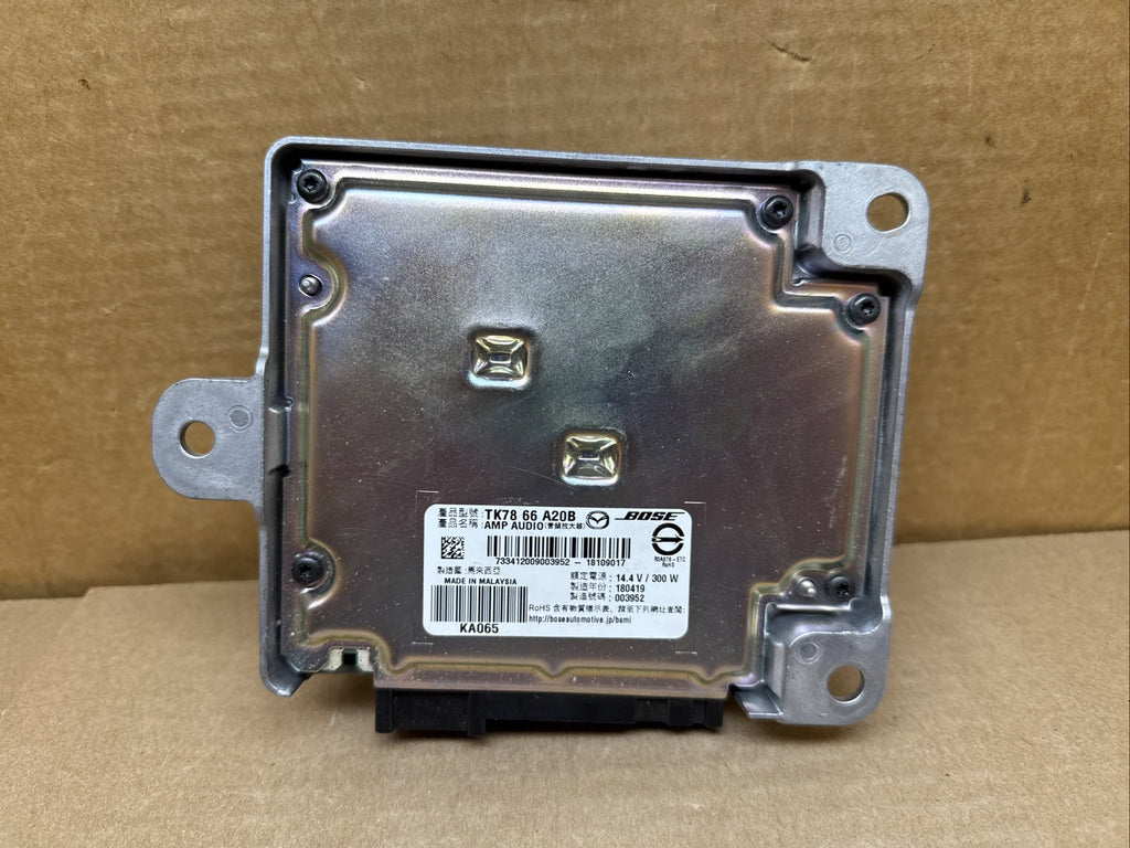 2016 2021 Mazda CX 9 CX9 Bose Radio Amp Amplifier TK78 66 A20B TK7866A20B1