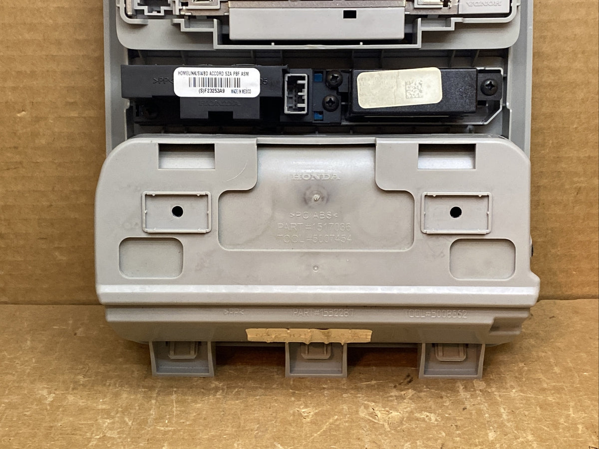 2009 2015 Honda Pilot Light Gray Over Head Overhead Console Homelink Sunroof7