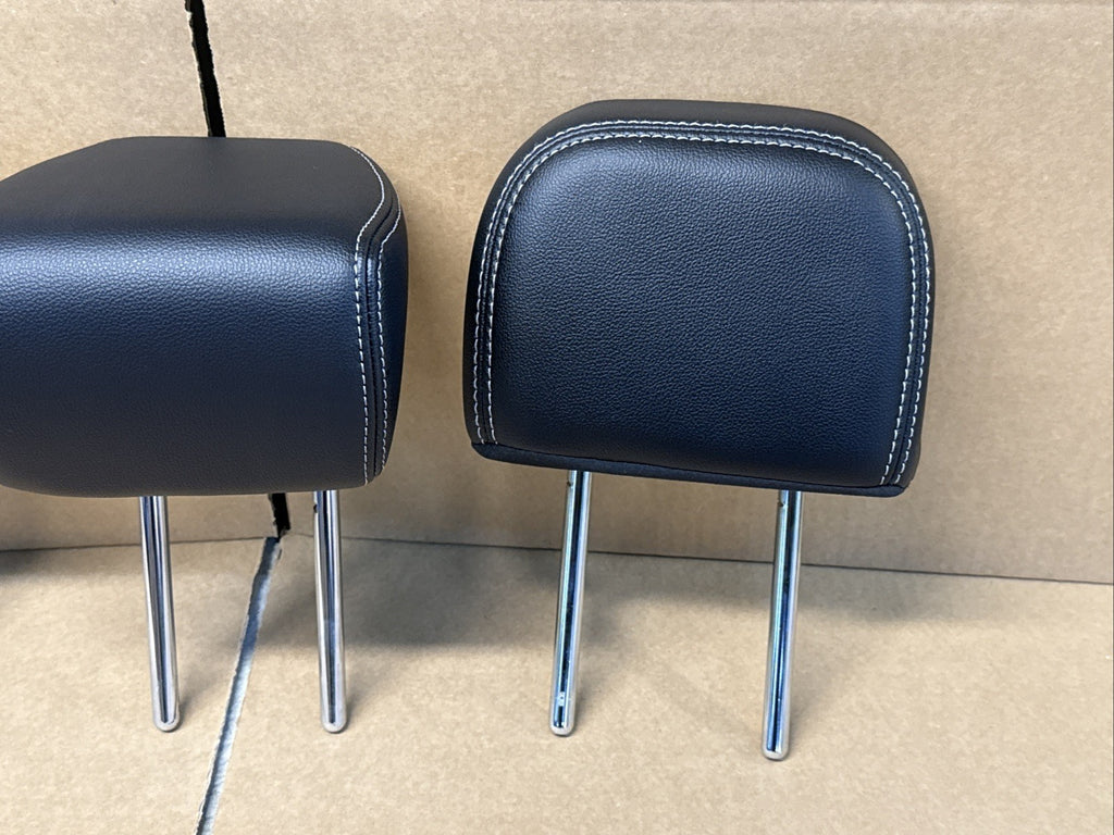 2020 2022 Ford Escape Rear 2nd Row Head Rest Headrest Set 3 Leather OEM Black4