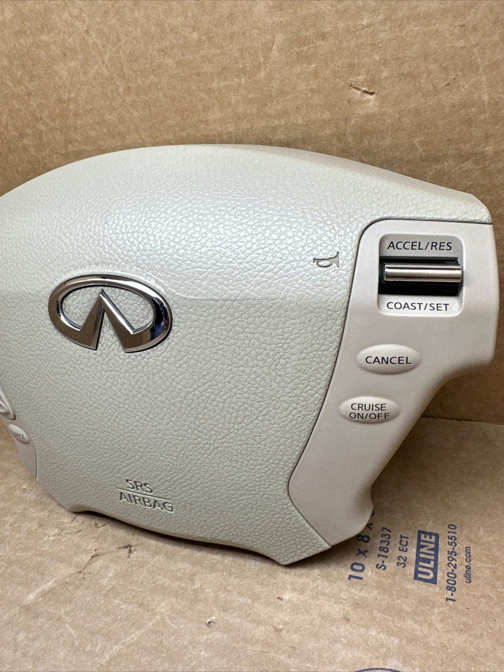 Infiniti M35 M45 Front Left Driver Side Steering Wheel Air Bag Airbag Tan C2