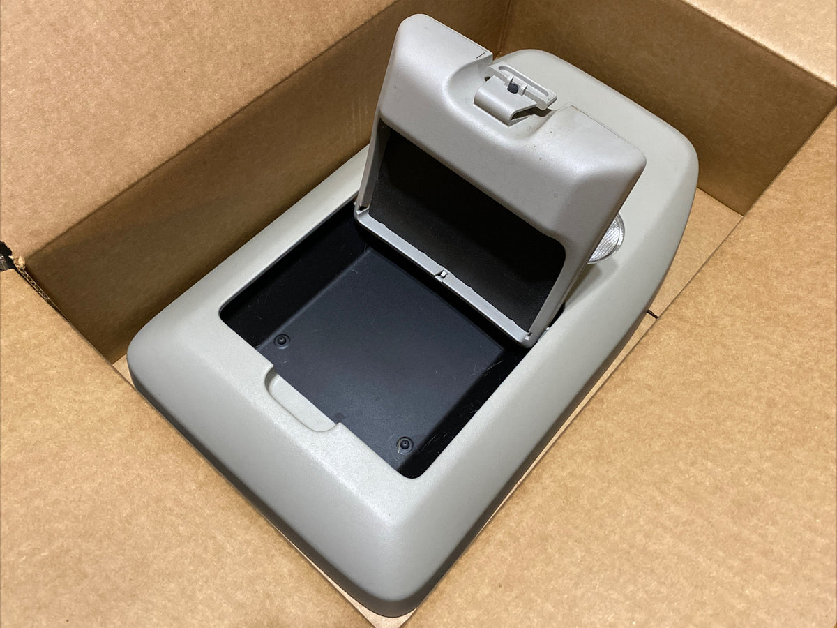 04 08 Ford F150 Overhead Console Map Dome Storage Cubby Bin Power Sliding Window4