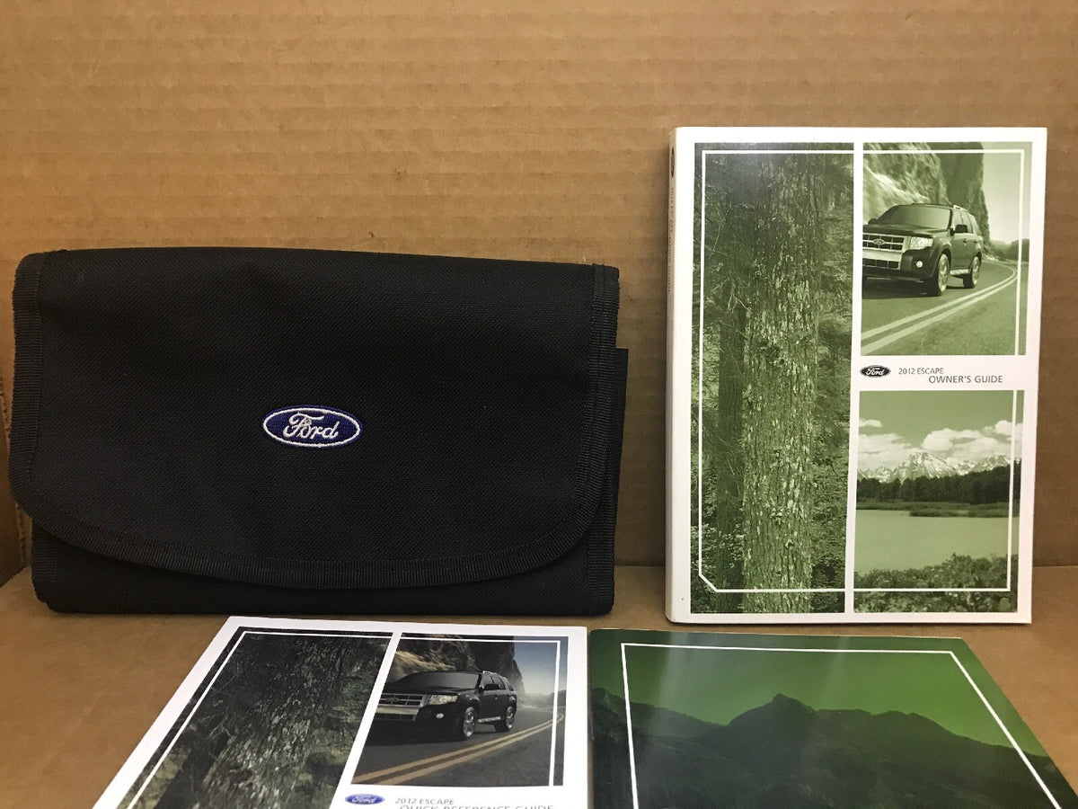 2012 12 FORD ESCAPE OWNER'S OWNERS OWNER MANUAL BOOK GUIDE SET CASE OEM1